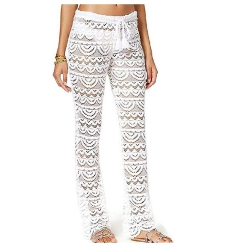 Miken Crochet Scalloped Pants